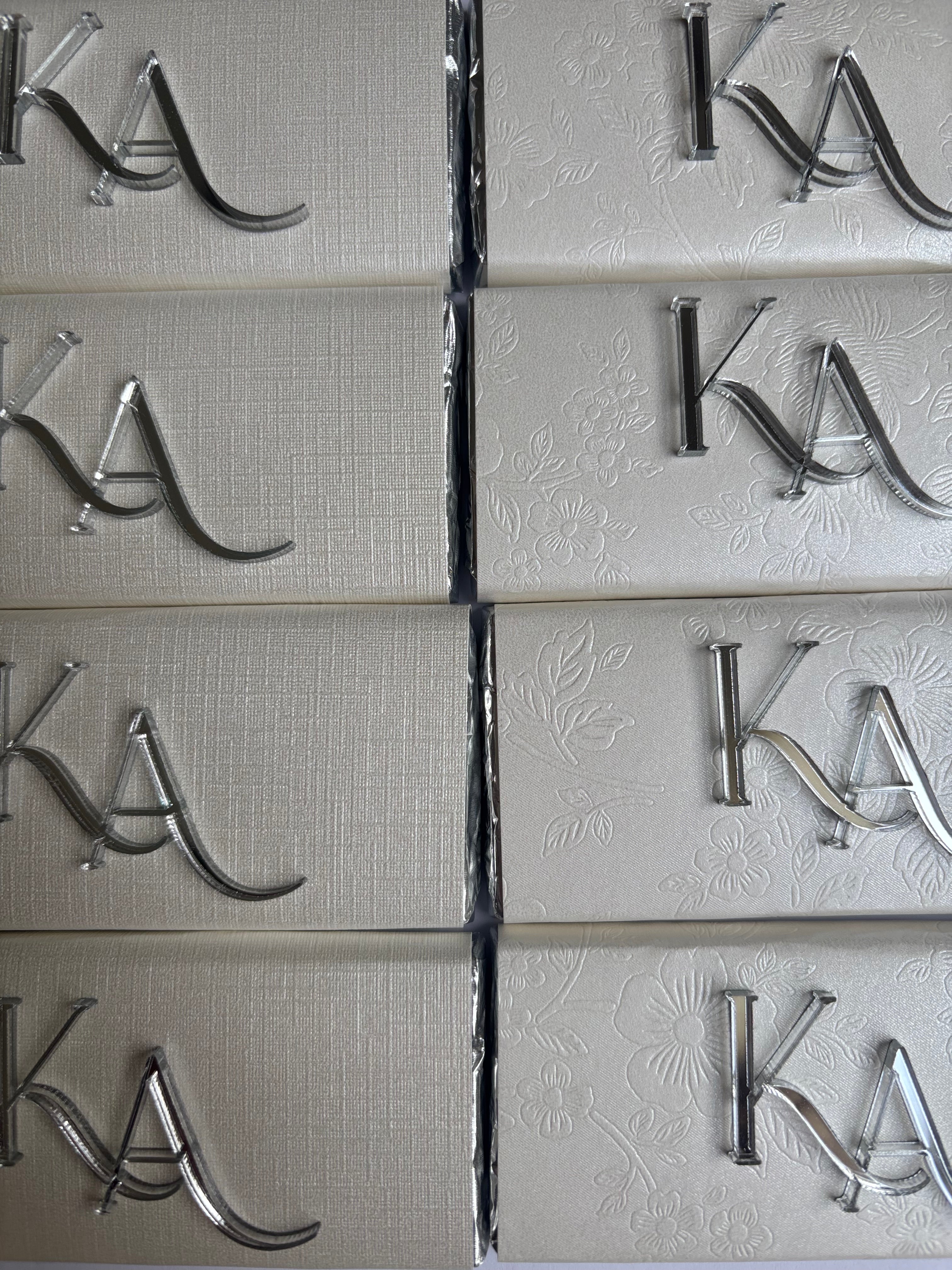 Acrylic Initial Chocolate Bar