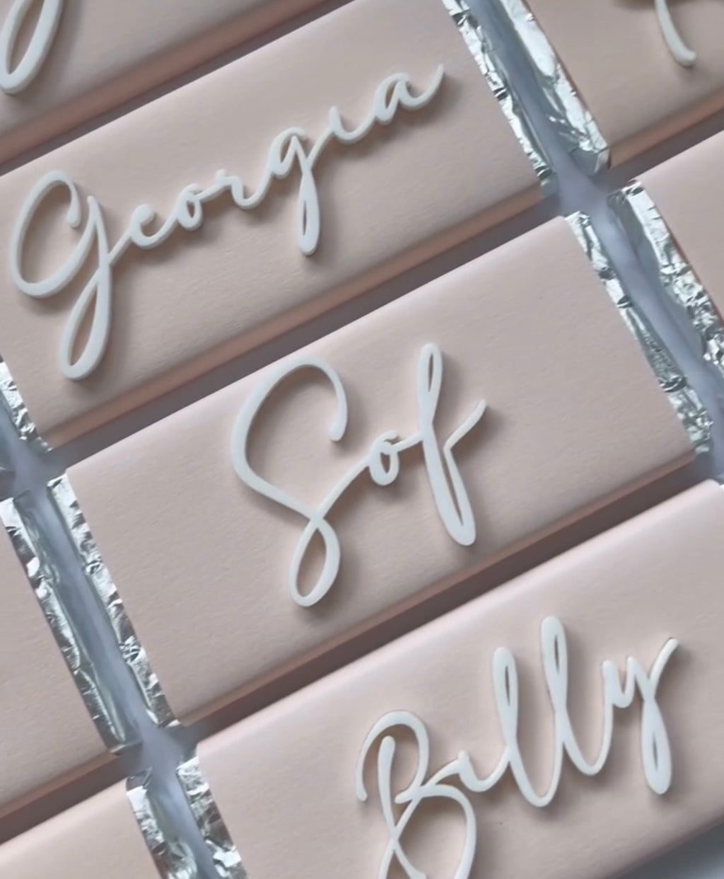 Acrylic Name Chocolate Bar
