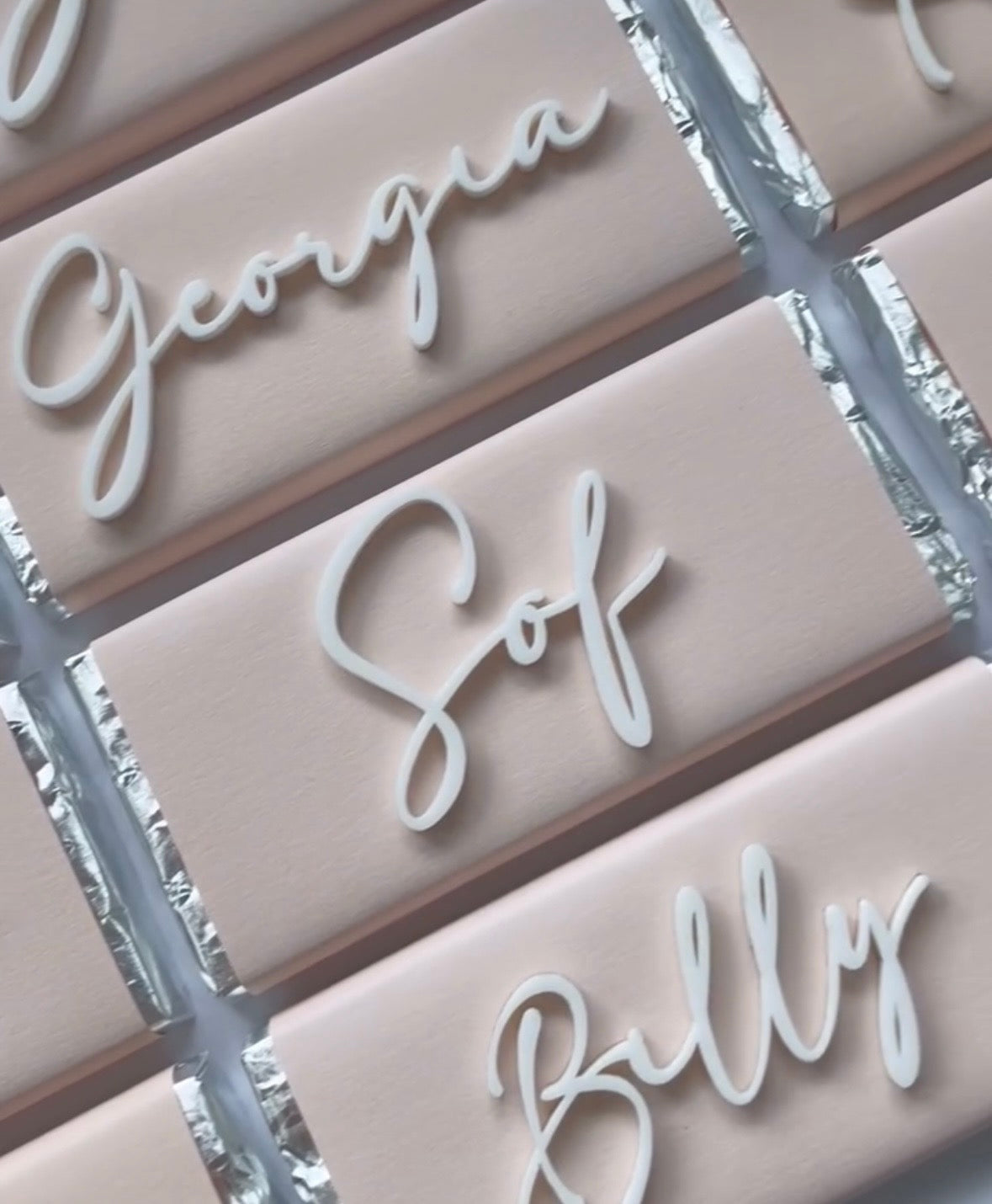 Acrylic Name Chocolate Bar