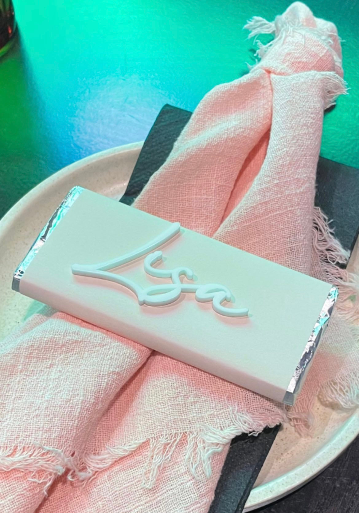 Acrylic Name Chocolate Bar